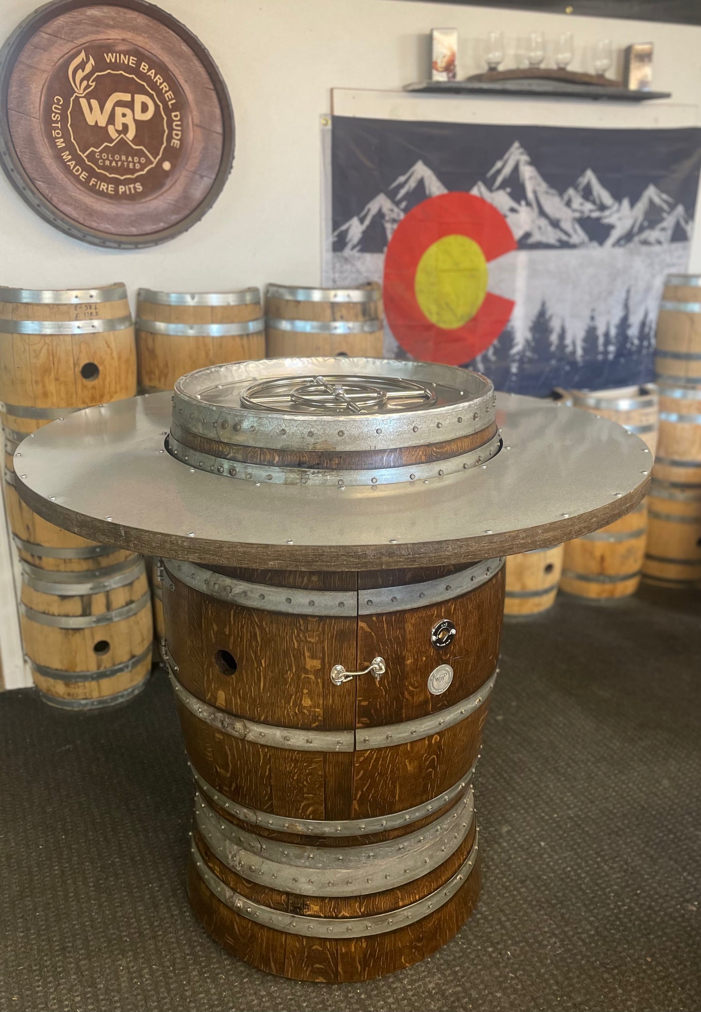 Bar Height (Tall Boy) Model 44” h