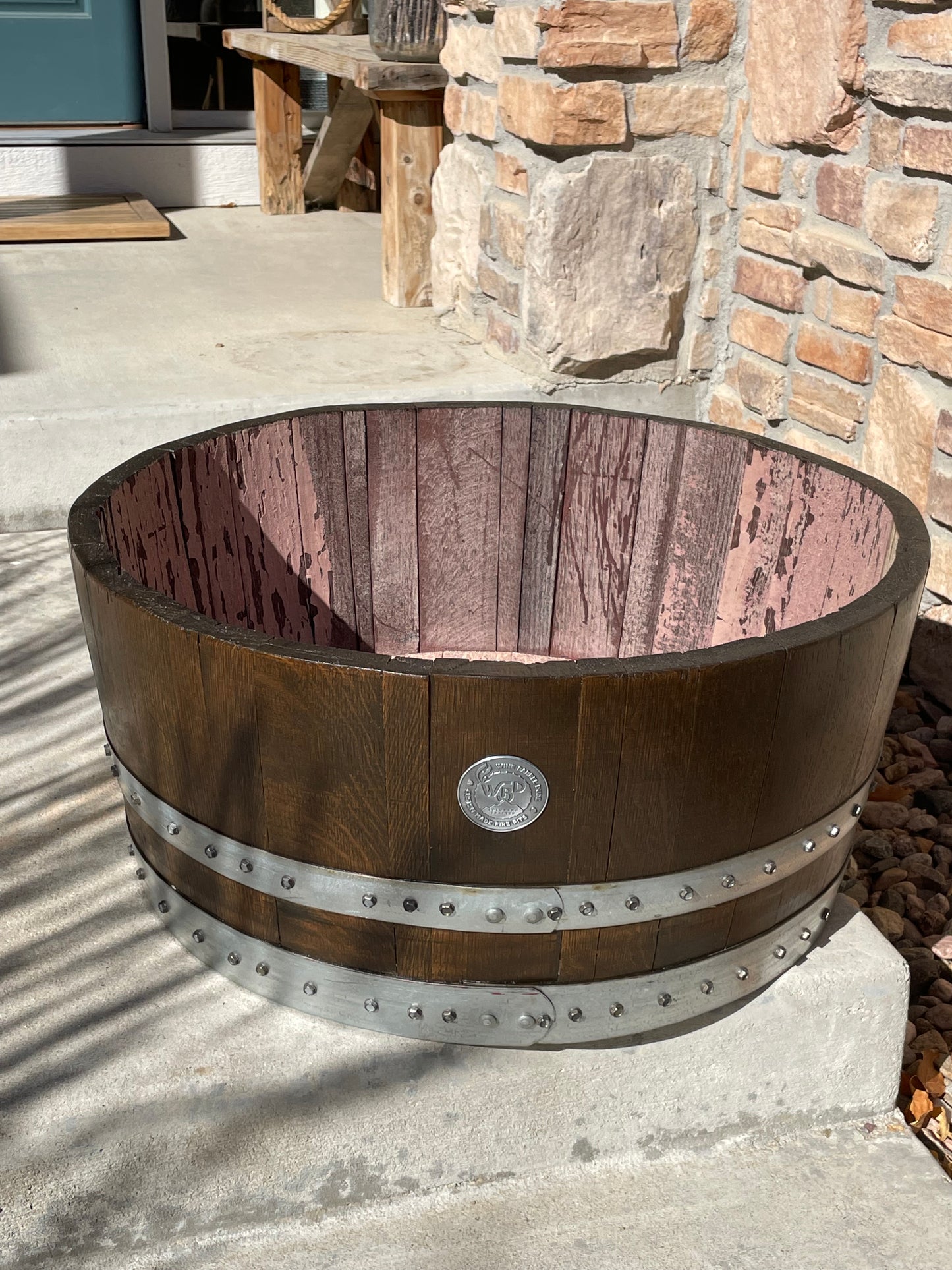 Wine Barrel Planter