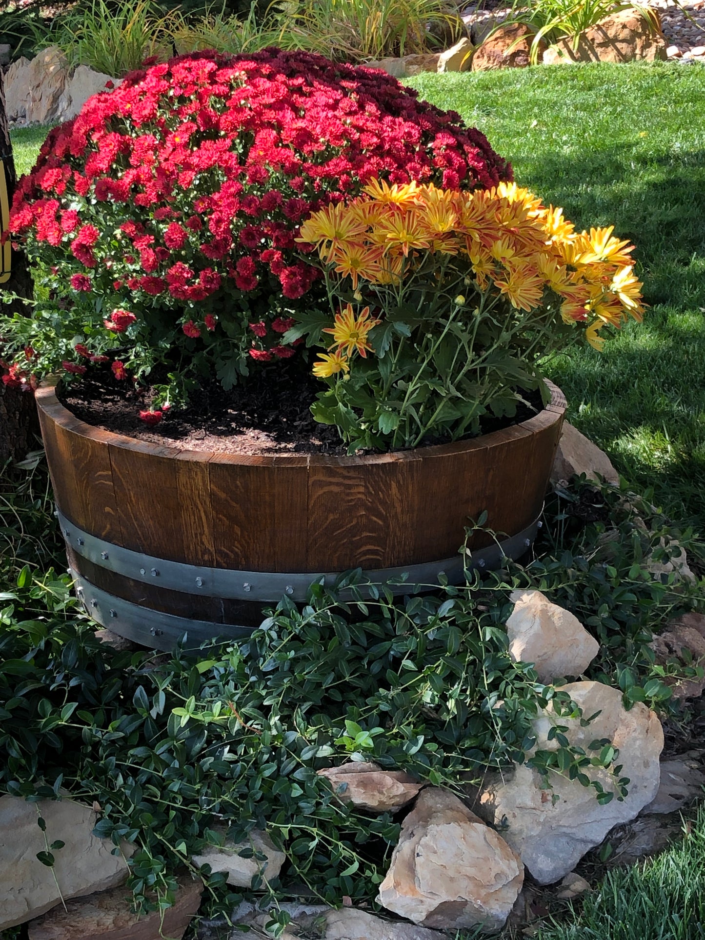 Wine Barrel Planter