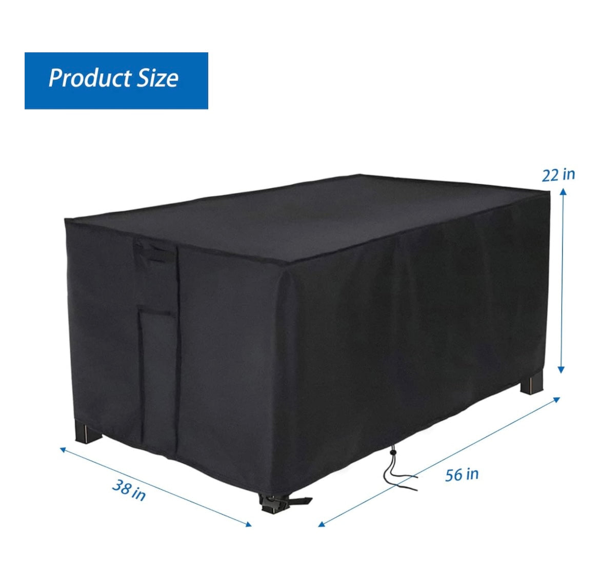 Rectangular Fire Pit Cover (Horizontal fire pit model)