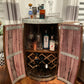 Wine Barrel Liquor Cabinet