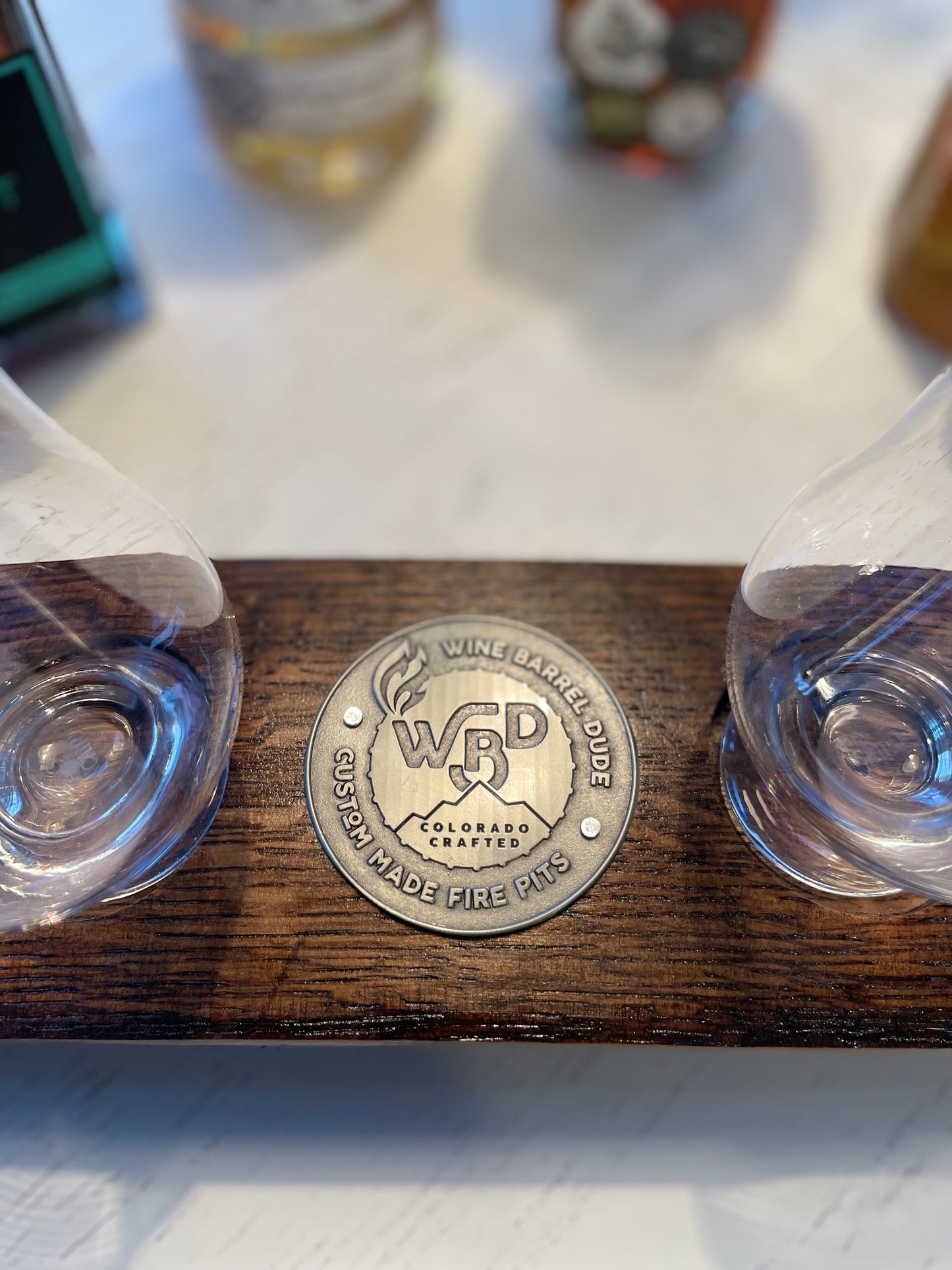 Whiskey Flight + four Glencairn Glasses - FREE shipping