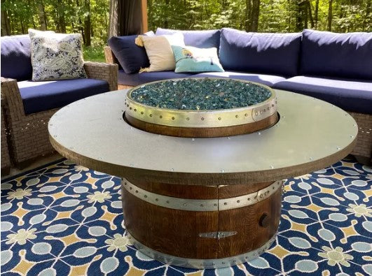 Outdoor deals barrel table